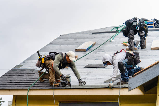 Professional Roofing technician working in Weyers Cave, VA